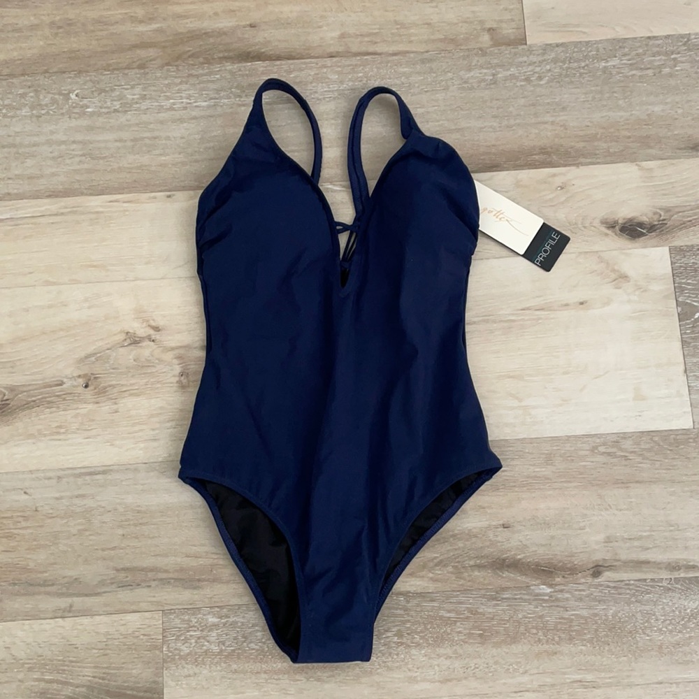 Gottex Navy Blue One piece Swimsuit